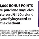 Bonus 1,000 Flybuys Points (Worth $5) with $50/$100 Coles Mastercard Gift Card ($5 Purchase Fee Applies) @ Coles