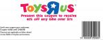 40% off any bike over $75 at ToysRus