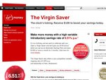 Virgin Saver - $100 free money for joining and setting up an ASP for 3 months