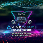 Win 1 of 2 HTC VIVE Cosmos VR Headsets Worth $1,299 or 1 of 2 EVGA GeForce RTX 2060 GPUs Worth $548 from EVGA