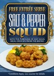 Free Salt & Pepper Squid Entree' with any Meal Purchase over $15 at 201 Venues Across Australia