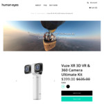 Vuze XR 3D VR & 360 Camera Ultimate Kit - US $399 (~AU $587, Was US $635) + Free Shipping @ Human Eyes