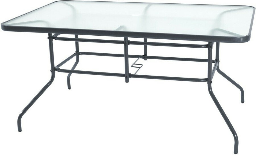 big w glass table