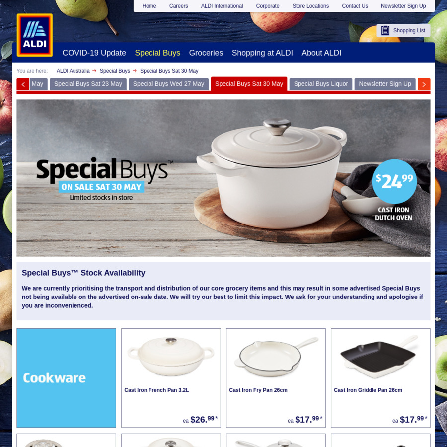 Hot Price on Cast Iron Dutch Oven at Aldi - All Natural Savings