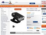 Moon GEM 2.0 Rechargeable Front Bike Light - $9.95 + Shipping @ Cell