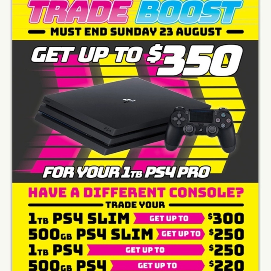 can you trade in a ps4 for a ps4 pro