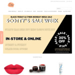 20% off Store Wide @ Scotty’s Makeup Online and Instore (Syd & Melb)