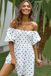 Off-Shoulder Polka Dot Dress US$22.20 (~A$28.39) + Delivery (Free with US$59/ ~A$75.44 Spend) @ My Dressily