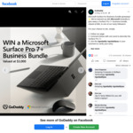 Win a Microsoft Surface Pro 7 & Business Bundle Worth $3,000 from GoDaddy