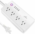 Smart Power Strip White with Voice Control $29.91 + Delivery ($0 with Prime/ $39 Spend) @ Amaozon Smart Home via Amazon AU