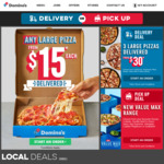 Large Traditional Pizzas from $8.95 Pickup - Domino's