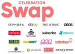 10% Bonus Value Added to Swap Celebration eGift Card Purchase (Max $5,000 Per Person & 10 Cards Per Order) @ Giftz.com.au