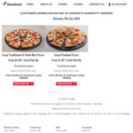 [VIC] Large Traditional & Value Max Pizzas $4.95, Large Premium $7.95 Pickup Only @ Domino's Marriott Waters