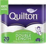 Quilton Toilet Paper Double Length 20 Rolls $22.50 ($20.25 S&S) + Delivery ($0 with Prime/ $39 Spend) @ Amazon AU