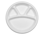 Carton of 500 12" Biodegradable Plates: Oval, Round or 4 Compartments - $112.20 Each Delivered @ Equosafe