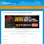 Win a Ziggy by Ziegler & Brown Triple Grill LPG Classic on Cart (Worth $1098) from Barbeques Galore