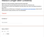 Win 1 of 10 Cartons of Matso’s Alcoholic Ginger Beer from Matso’s Broome Brewery