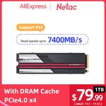 Netac NV7000 1TB M.2 PCIE4 SSD US$87.99 (~A$138.15), 2TB US$142.99 (~A$224.50) Shipped @ Netac via AliExpress