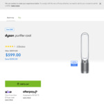 Dyson Purifier Cool Purifying Fan (White/Silver) $599 (Was $899) Delivered @ Dyson