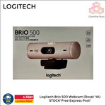 Logitech BRIO 500 Webcam (Rose) $89 Delivered @ ozonlinebuys eBay