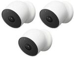 Google Nest Cam Wireless Camera (Outdoor or Indoor, Battery) 3-Pack $558 + Delivery ($0 to Metro/ C&C/ in-Store) @ Officeworks