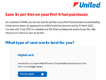 Save 8¢/L on Your First 6 Fuel Purchases at United (Unique Code Required) @ AAMI United Fuel Discount Card