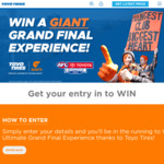 Win an AFL Grand Final Experience Worth $2,500 from Toyo Tires [No Travel]