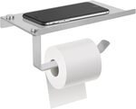 [Prime] WOTOW Stainless Steel Toilet Paper Holder with Phone Shelf $8.68 (Was $28.99) Delivered @ LEAITU AU Amazon AU
