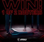 Win 1 of 2 MSI RadiX AX6600 Wi-Fi 6 Tri-Band Gaming Routers Worth $399 from PC Case Gear