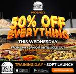 [NSW] 50% off Everything on The Menu @ World Burger, Prospect (App Required)