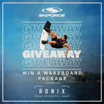 Win a Ronix Wakeboard Package or 1 of 4 Minor Prizes from Skiforce