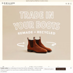 Receive $100 Voucher Towards New Full-Price Boots When You Trade in Your Old Boots @ R. M. Williams