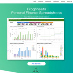 Personal Finance Tracker GoogleSheets $10 (Was $30) @ FrogSheets Personal Finance