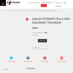 Garmin STRIKER Plus 4 with Dual-Beam Transducer $149 + Shipping @ Benson Archery