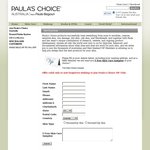 Paula's Choice Australia 5 FREE Skin Care Samples on Signup