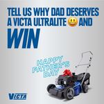 Win a Victa Ultralite Mower for Dad + Yourself from Victa Australia +  Briggs & Stratton Australia