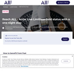 Accor ALL Gold Fast Track for A Stay @ Accor (NAB Rewards Signature CC Required)