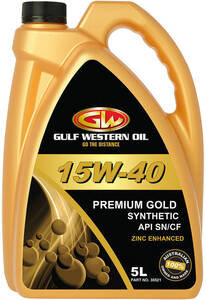 Gulf Western Premium Gold Semi-Synthetic Engine Oil 15W-40 5L $27.89 + Delivery ($0 C&C/ In-Store/ $130 Order) @ Supercheap Auto