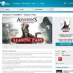 Assassin's Creed 3 Season Pass for $11.88 AU at UPlay (for PC)