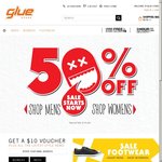 50% off G-Star, Converse, Lee, Wrangler and More @ Glue