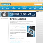 Secure Parking - Secure a Spot  $5 on Father's Day (Sydney, Brisbane, Melbourne)
