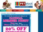 PETstock 20% off Storewide (29th & 30th 3-8PM)