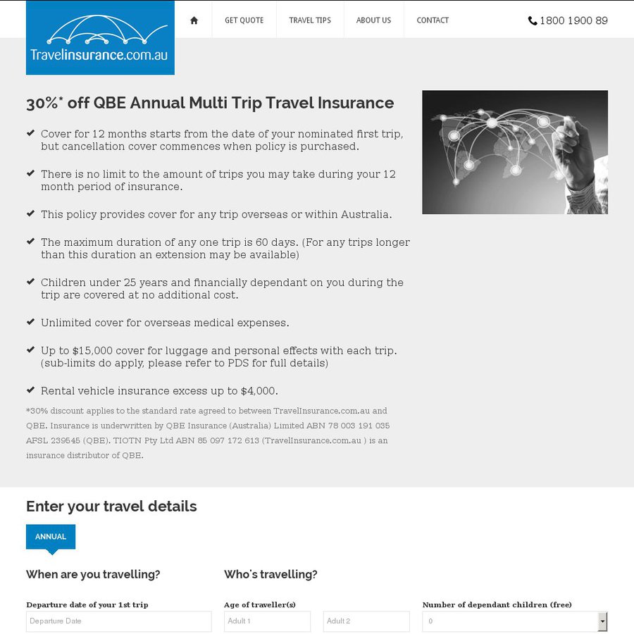 qbe annual travel insurance