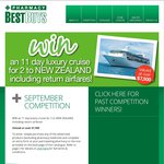 Win a New Zealand Cruise $7,500 with Rtn Flights: Pharmacy Best Buys
