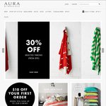 Aura (Bedding and Linen): Free Shipping until 6 Oct