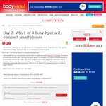 Win 1 of 3 Sony Xperia Z1 Compact Smartphones from Body+Soul