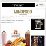 Win 1 of 5 $50 San Churro Gift Vouchers from MiNDFOOD