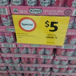 $5 for 24 Pack of Kirk's Creaming Soda @ Coles (Kenmore QLD)
