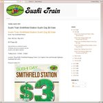 Sushi Train - All Plates $3 - Smithfield 05/05, Aspley 09/05 [QLD]