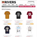 Rivers - $5 Men's Tees, $5 Women's Tees